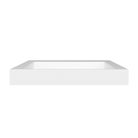 Umywalka VELORIA Solid Surface Coco White/Biała z odpływem liniowym 60 cm