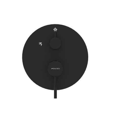 Bateria prysznicowa Balneo Cascade zestaw 2 black