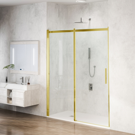 Drzwi prysznicowe rozsuwane Balneo Porta – Złote 110 cm