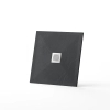 Brodzik z konglomeratu mineralnego Balneo Stone Tray 80 x 80 x 2,5 cm ciemnoszary niski kwadratowy