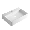 Balneo Neria 60 × 42 cm white ceramic countertop washbasin