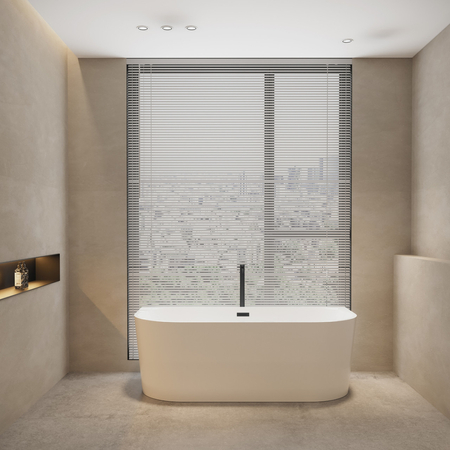 Balneo VIVA wall-mounted freestanding bathtub, white, 160 x 75 cm, acrylic, with stainless steel frame and 6 stabilizing legs, overflow, and black click-clack drain