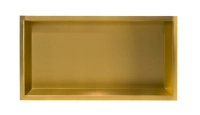 Niche shelf Balneo Wall Box One Gold 60 x 30 x 10 cm gold made of stainless steel with flange