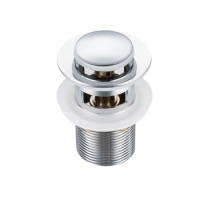 Basin plug brass Balneo Klik Klak B chrome with overflow