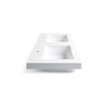 Balneo Mila countertop washbasin 120 x 45,8 cm white conglomerate