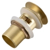 Balneo Brass Click-Clack A Basin Pop-Up Waste with Overflow – Brushed Gold