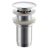 Brass basin plug LONG Klik Klak model K chrom without overflow