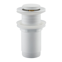 Korek umywalkowy mosiężny Balneo Klik Klak E biały bez przelewu