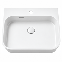 Washbasin BELORIA Solid Surface Coco White