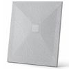 Balneo Stone Tray composite shower tray 80 x 80 x 2.5 cm light grey low square