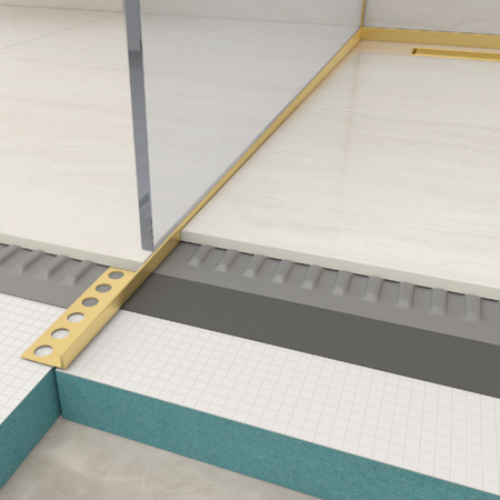 Listwa spadkowa Balneo złota podłogowa lewa 120 cm