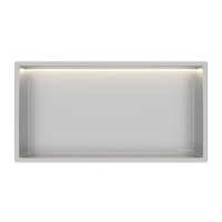 Półka wnękowa Balneo Wall Box LED Inox 60 x 30 x 10 cm