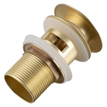 Balneo Brass Click-Clack A Basin Pop-Up Waste with Overflow – Brushed Gold