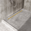 Linear drain floor Balneo Slim & Low ProLine Gold 80 cm gold