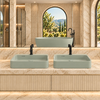 Washbasin BELORIA Solid Surface Pistachio Cream