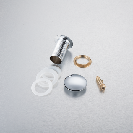 Korek umywalkowy mosiężny Balneo Klik Klak A chrom bez przelewu