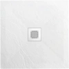 Brodzik kompozytowy Balneo Stone Tray 90 x 90 x 2,5 cm biały niski kwadratowy