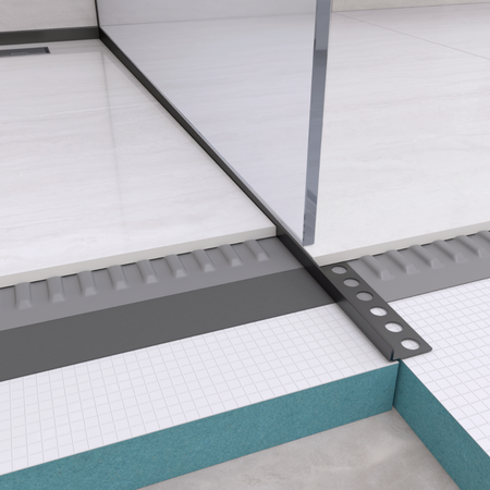Slope profile Balneo black floor right 170 cm