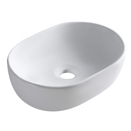 Balneo Fiora 48 × 35 cm White Ceramic Countertop Basin