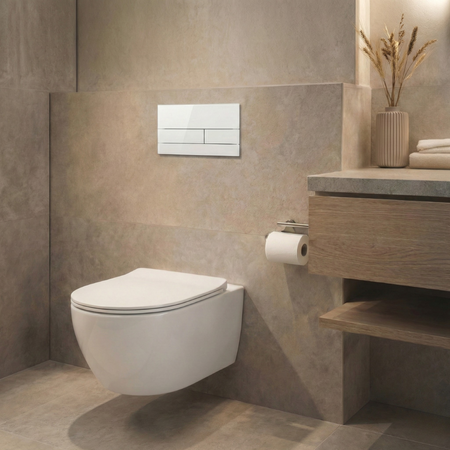 Flush button for TOILET Balneo Nui white