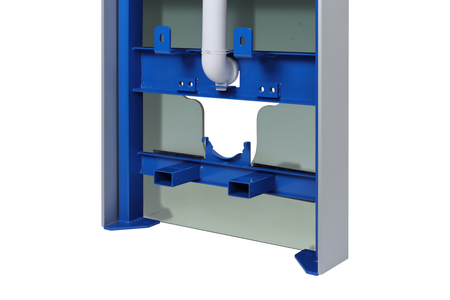 Stelaż natynkowy WC Balneo Fix-Frame Glass Milky biały ze szkła hartowanego