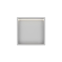 Balneo Wall Box LED Inox recessed shelf 30 x 30 x 10 cm