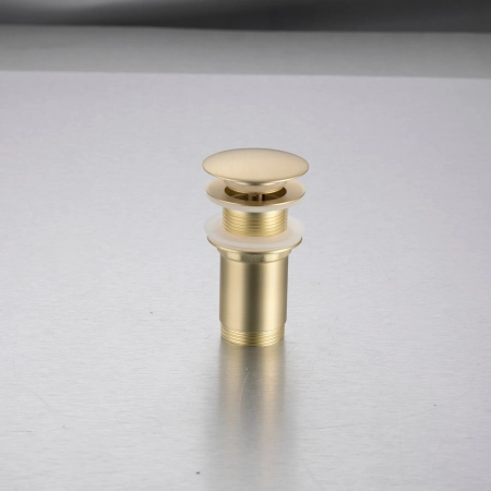 Balneo Brass Sink Pop-Up Waste Click-Clack C Gold Without Overflow – Brushed Gold