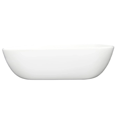 Umywalka nablatowa Balneo Viona 47 x 33 cm biała ceramiczna