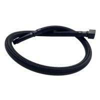 Wężyk przyłączeniowy do baterii Balneo PEX w oplocie czarnym 3/8" x M10 50 cm