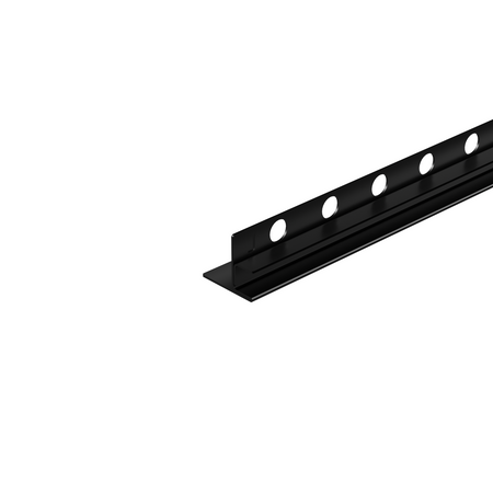 Listwa spadkowa Balneo czarna do szkła lewa 120 cm