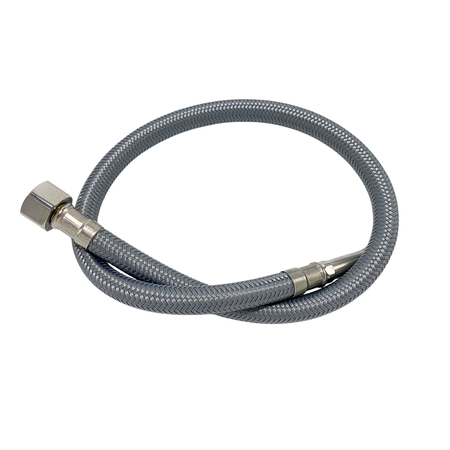 Wężyk przyłączeniowy do baterii Balneo PEX w oplocie szarym 3/8" x M10 50 cm