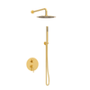 Bateria prysznicowa Balneo Cascade zestaw 2 shiny gold