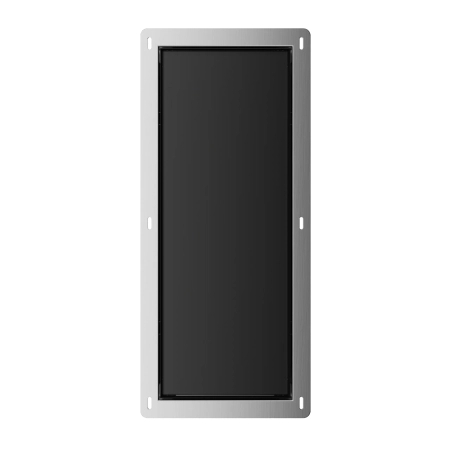 Schowek na szczotkę WC Balneo Wall Box Brush S Black Glass lewy wbudowany w ścianę ze stali nierdzewnej