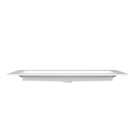 Umywalka ALVERIA Solid Surface Coco White/Biała z odpływem liniowym 120 cm
