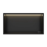 Balneo Wall Box LED recessed shelf Black 60 x 30 x 10 cm