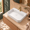 Washbasin BELORIA Solid Surface Coco White