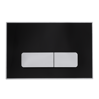 Przycisk spłukujący do WC Balneo Ixo czarny akrylowy