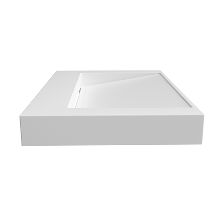 Umywalka VELORIA Solid Surface Coco White/Biała z odpływem liniowym 60 cm