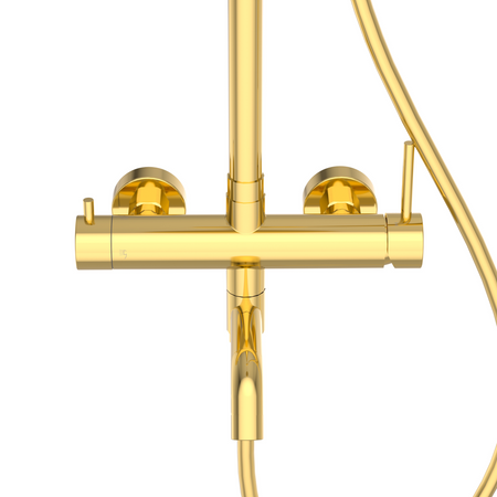 Balneo Cascade shower mixer set 1 shiny gold