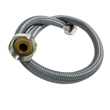 Balneo PEX connection hose in grey braid 1/2" x 1/2" 40 cm