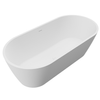 Wanna wolnostojąca VALIA Solid Surface Coco White z syfonem i korkiem