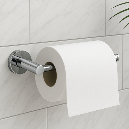 QUBE Paper Holder Model 1 – Chrome