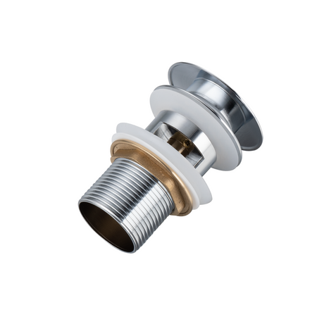 Korek umywalkowy mosiężny Balneo Klik Klak A chrom z przelewem