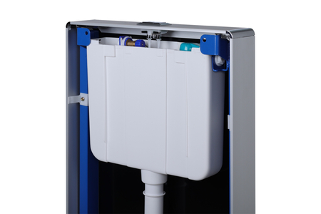 Stelaż natynkowy WC Balneo Fix-Frame Glass Black czarny ze szkła hartowanego