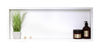 Niche shelf Balneo Wall Box One White 90 x 30 x 7 cm white made of stainless steel with flange