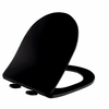 Soft-close toilet seat for WC bowl Balneo LUNA, LUXA – black.