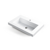 Balneo Rica countertop washbasin 60 x 40 cm white conglomerate