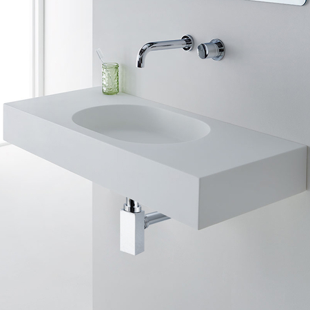 Syfon umywalkowy mosiężny Balneo chrom kwadratowy