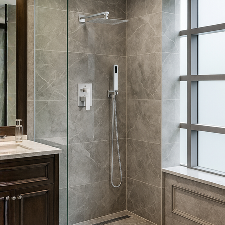 Balneo Cascade shower mixer set of 3 chrome