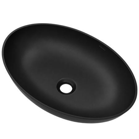 Umywalka SOVELIA Solid Surface Carbon Black